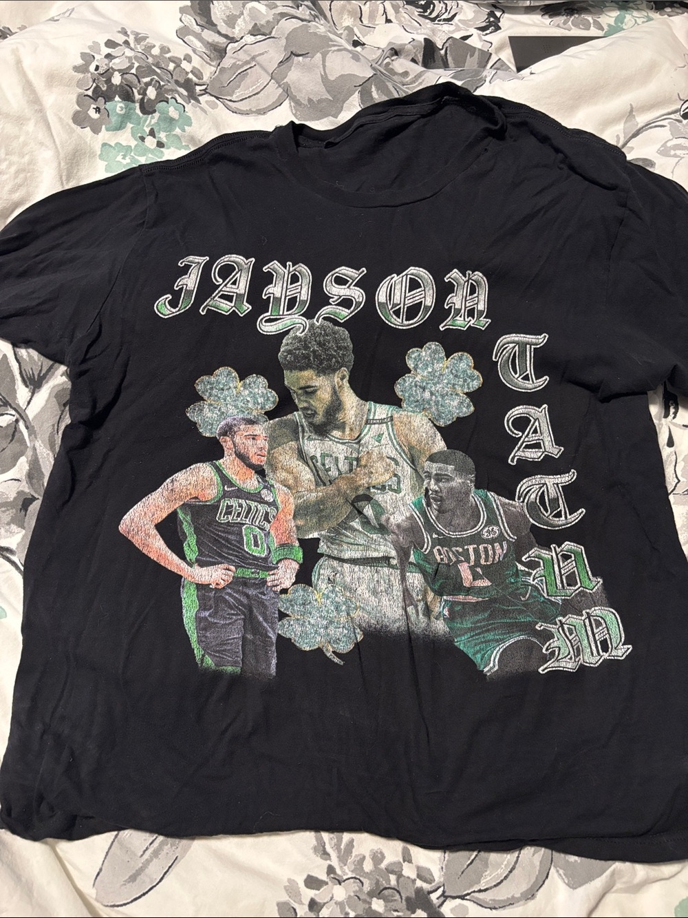 Black Graphic Boston Celtics Tee -